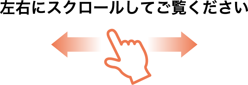 左右にスクロールしてご覧ください