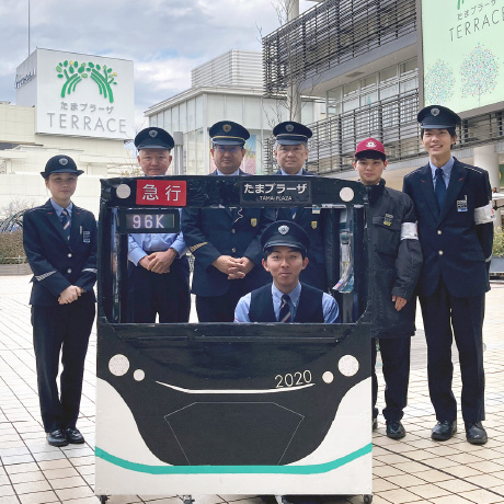 駅員気分で写真を撮ろう！