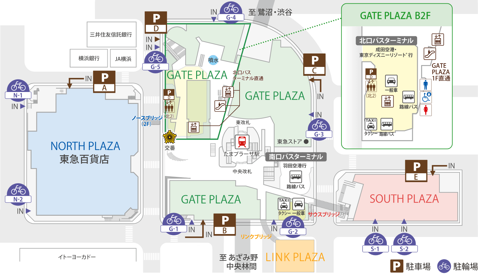 アクセス 駐車場 たまプラーザ テラス