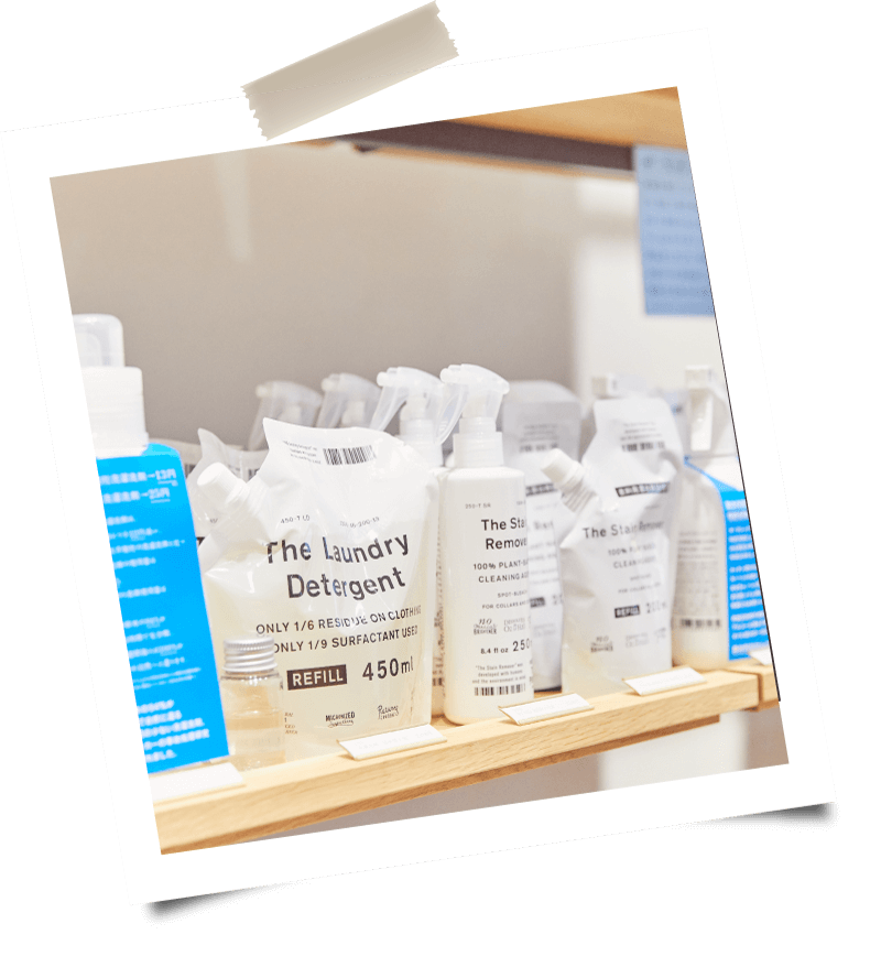 画像：お洋服好きのお客様におすすめ「THE」シリーズの洗濯洗剤