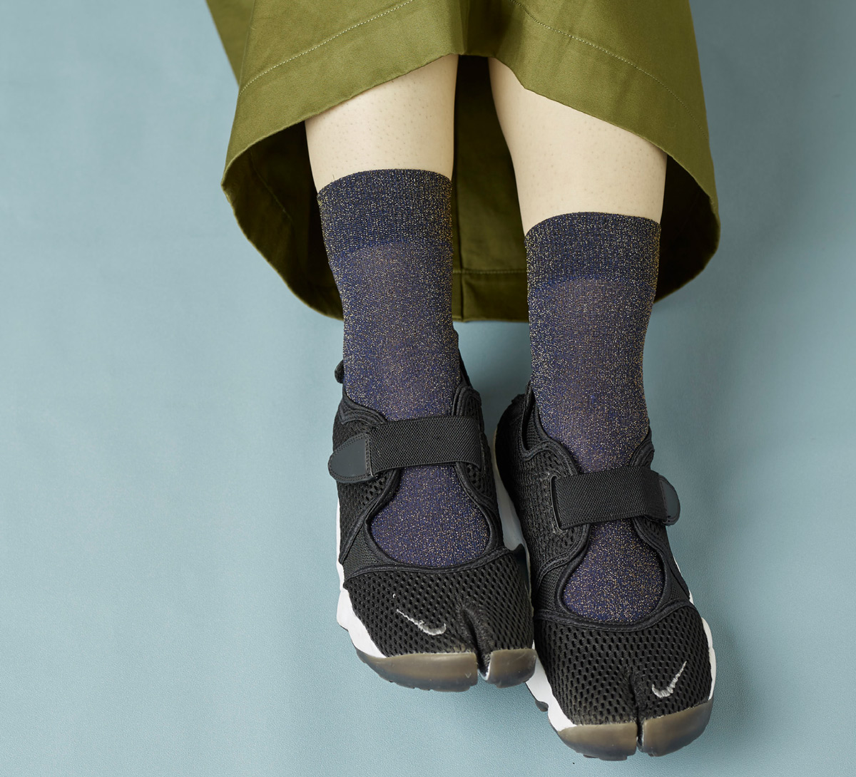 画像:ゴム長ラメソックス