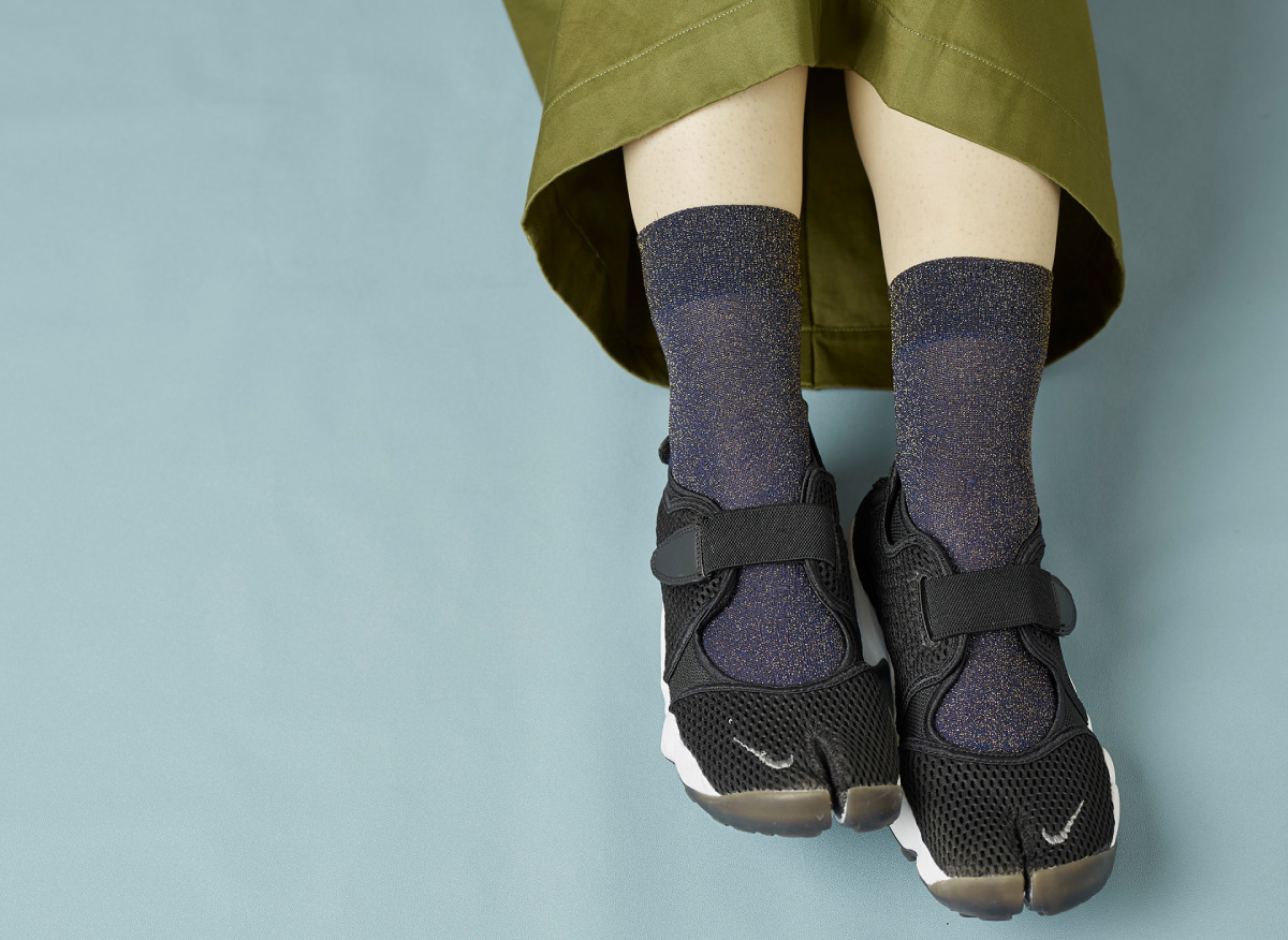 画像:ゴム長ラメソックス