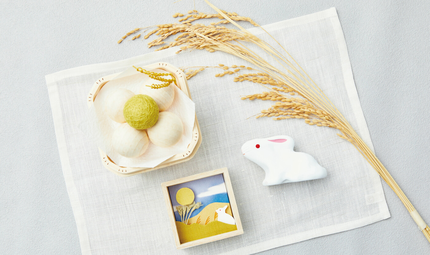 画像：玄関や窓辺に飾って十五夜を楽しむ