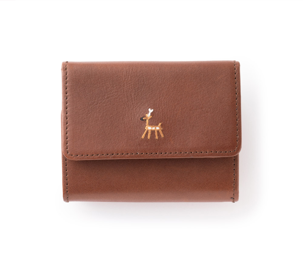 画像：鹿の家族 三つ折り財布