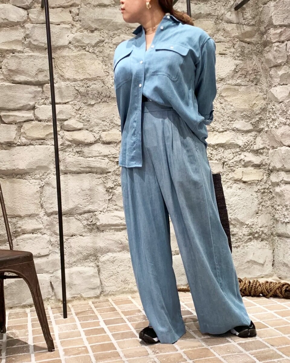 Ｎｏ．986 爽やかシフォンアクアマリンコーデ コーデ売り まとめ売り mikamika_23 / aquagarage(アクアガレージ)の「ツイードジレ