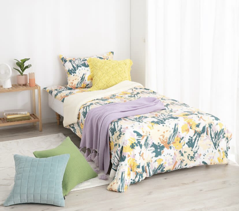 フランフラン ★新品★ふわろ 冷感肌掛けふとん ボタニカル ダブル マルチ 2024年モデル】【オンラインショップ限定】ふわろ冷感肌掛け