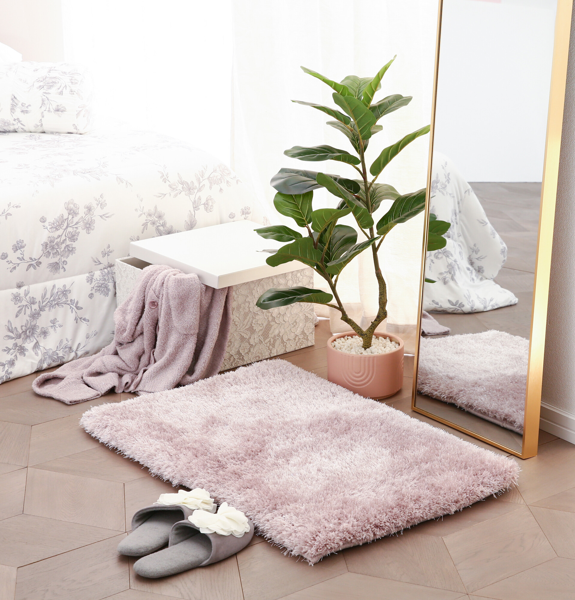 コンパクトで使いやすいラグマット🌼 | フランフラン | ショップ