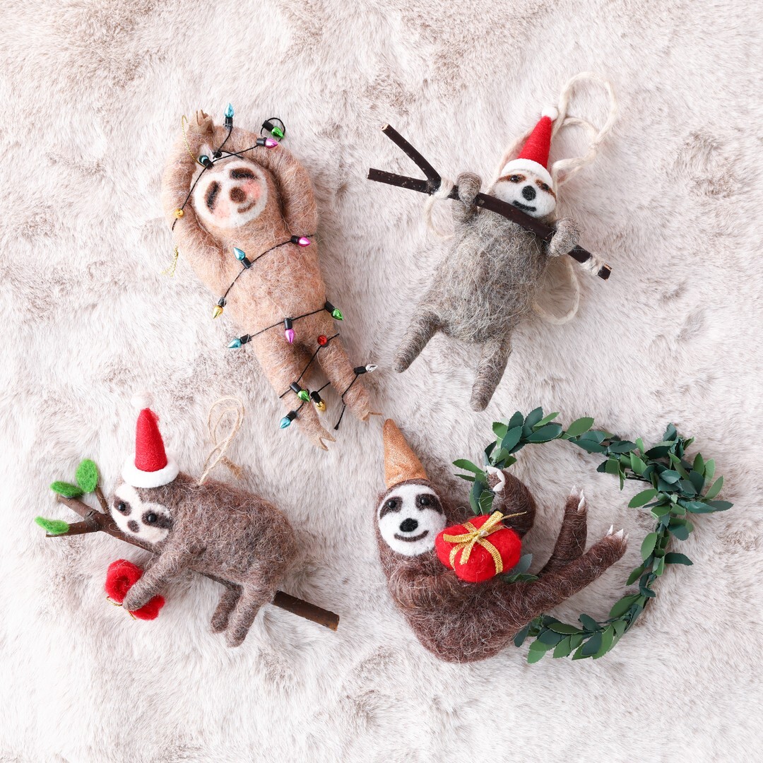 可愛くて癒される💛フェルトでできた温もりのあるオーナメント