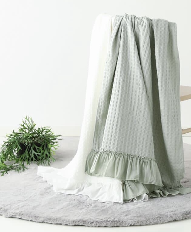 ワッフル織りのサマーブランケット✰ | フランフラン | ショップ