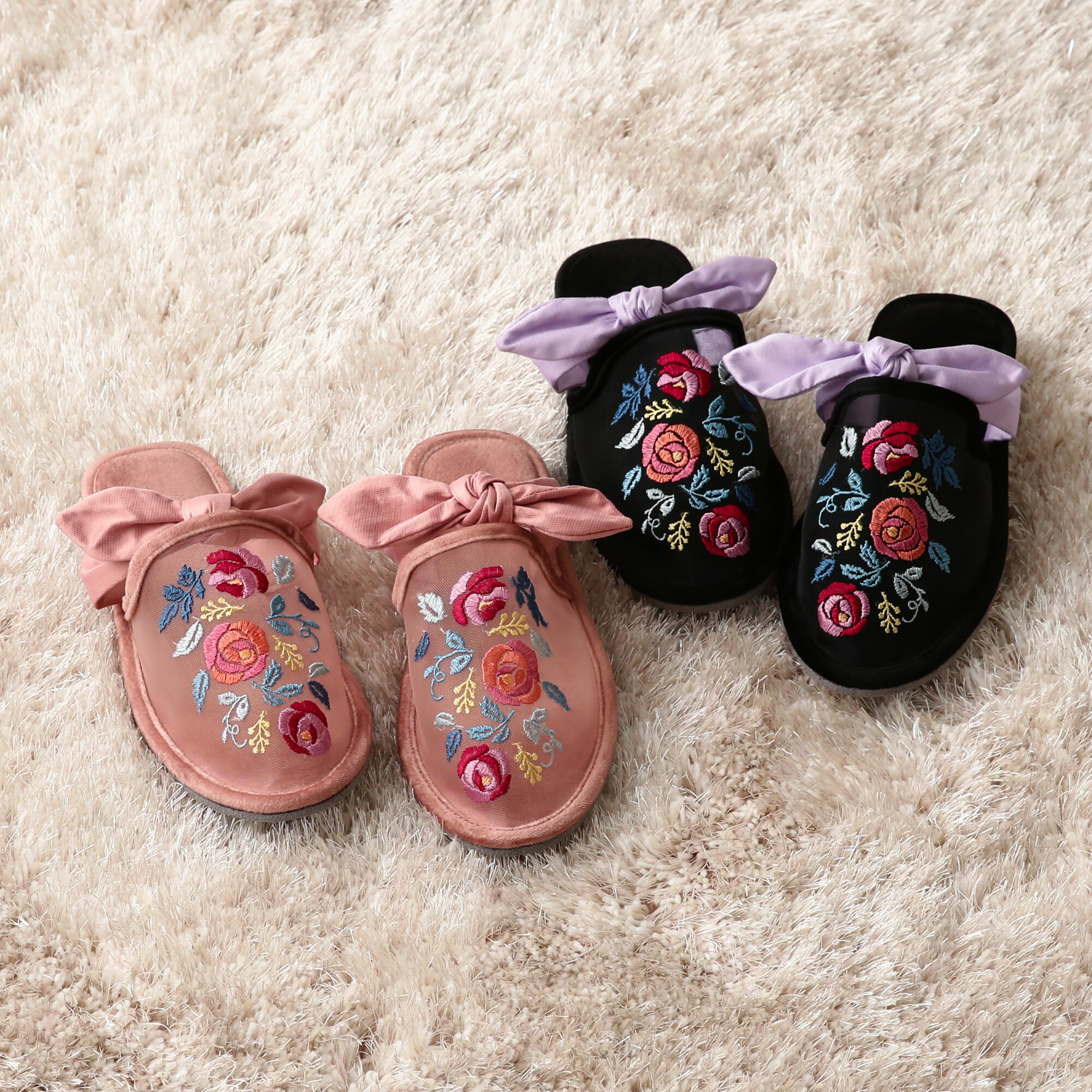 正規激安 NEW】ANNASUI透け感が可愛らしいルームシューズ💗 | フラン 靴