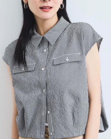 ♡UVケアフレンチスリーブサッカーブラウス♡6月入荷予定