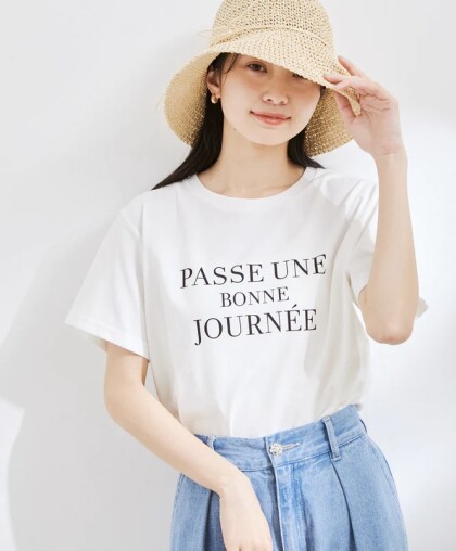 【接触冷感】大人カジュアルな気こなしが楽しめるロゴTが再入荷♡