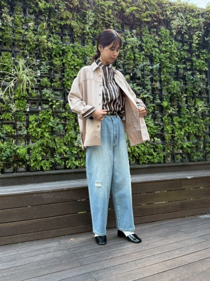 【NEW】ダメージデニム　ワイドテーパード