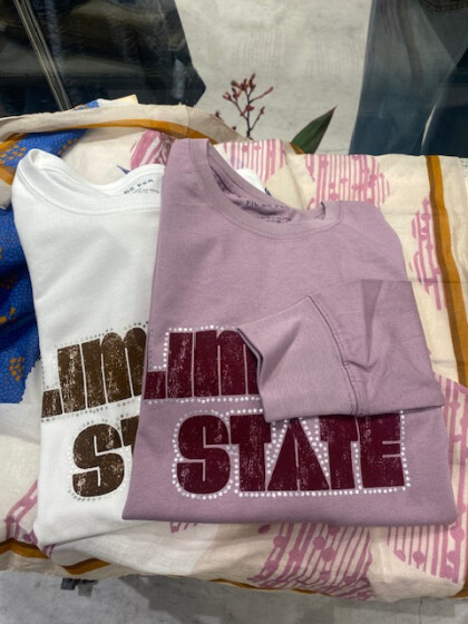 【新商品】スター箔ロゴプリント　ロンTEE
