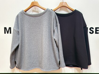 裏起毛ワイドプルオーバー