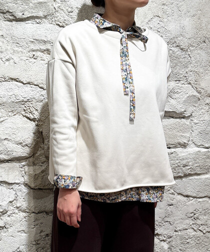 裏起毛ワイドプルオーバー