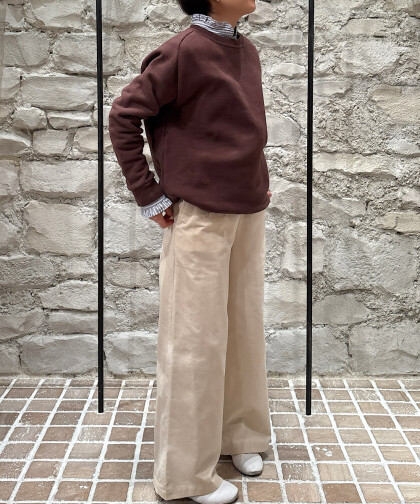 リムホーム freedom sleeve sweat 裏起毛