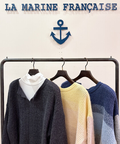 Porter des boutons 別注モヘア2wayニット