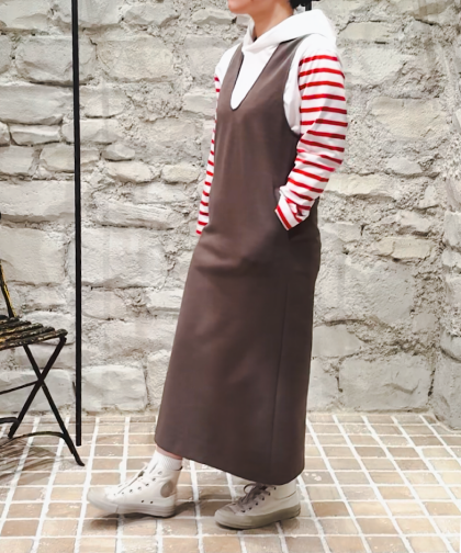 バスク天竺フーディプルオーバー