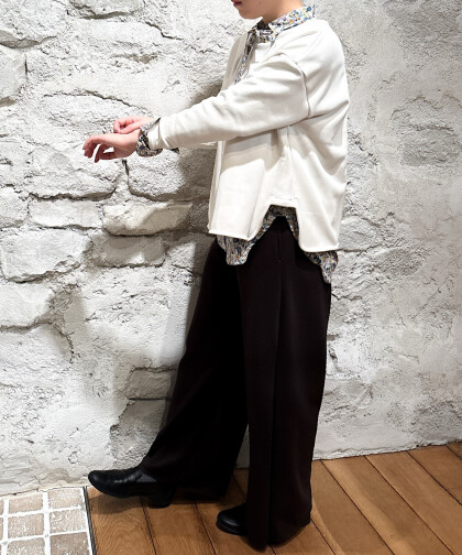 裏起毛ワイドプルオーバー