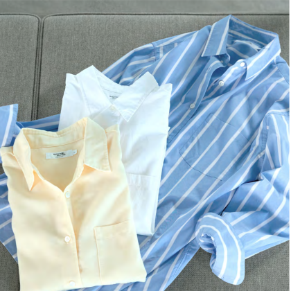 気温20℃前後にはシャツ！