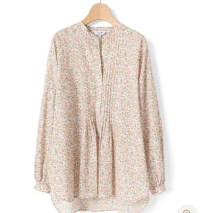 春はリバティシャツ