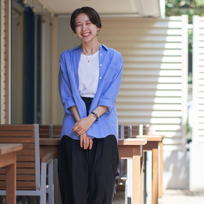 シャツ1枚でお出かけ【easeシャツ】