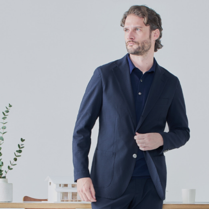 機能面も抜群！　シアサッカーセットアップ