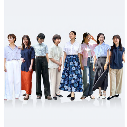 半袖の着こなしスナップ