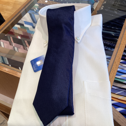 【待望】ネイビー　ソリッドタイ