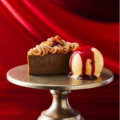 栗×カシス×ほうじ茶が奏でる、大人の冬限定モンブラン