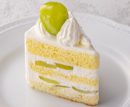 これぞ王様！シャインマスカットのショートケーキ