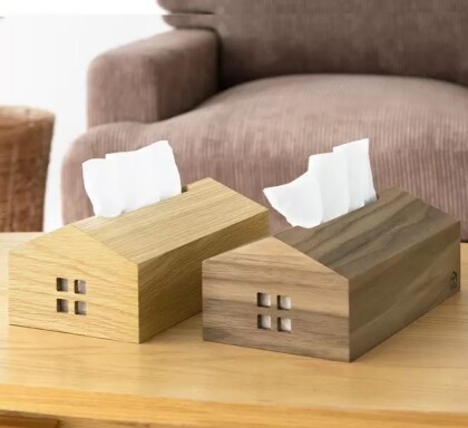 ナチュラルな風合いのティッシュケース