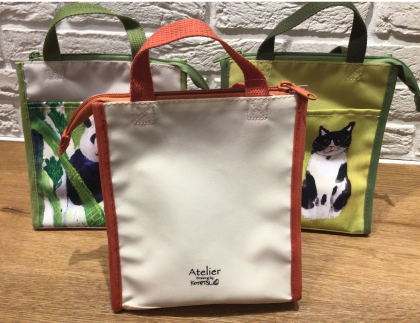 可愛い！アトリエKOTETSUのランチバッグ