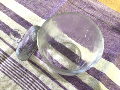 手づくりガラスで浅漬けを☆