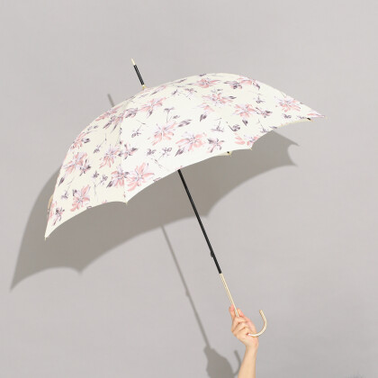 【NEW】淡いお色が可愛い花柄の長傘🌼