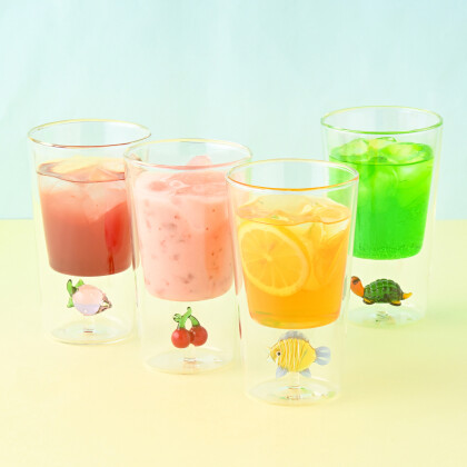 【NEW】遊び心のあるグラス🐢🍓🍒🐟