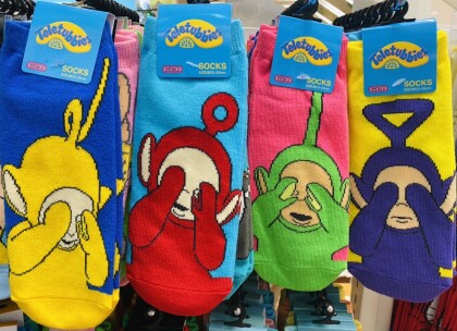 ▼▽テレタビーズ⚪︎⚫︎キャラックス🧦