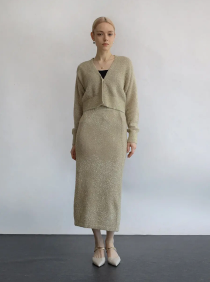 【NEW】これからのお出掛けにオススメ！ラメニットセットアップ✨