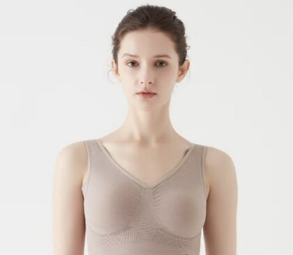 24時間ずっと快適、締めつけにくい綿混ブラ