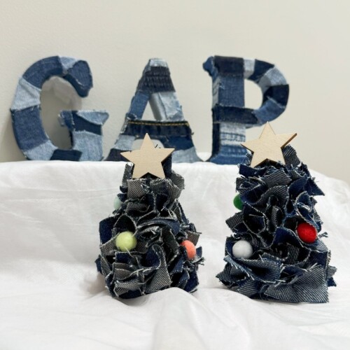 【ギャップ/ギャップキッズ】リサイクルデニムを使ってミニクリスマスツリーを作ろう。