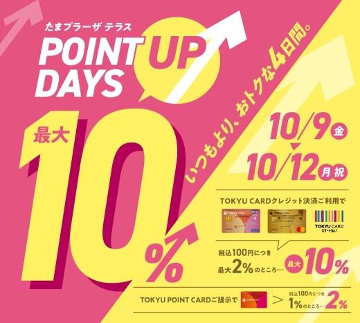 【おトクな4日間！】POINT UP DAYS 開催！