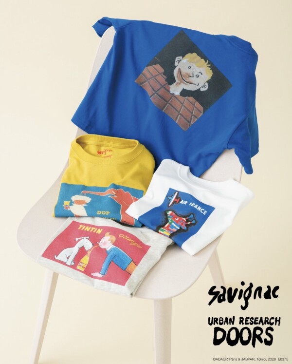 【Exclusive Item for Men, Women, Kids】  savignac × URBAN RESEARCH DOORS  スペシャルなプリントTシャツが登場！