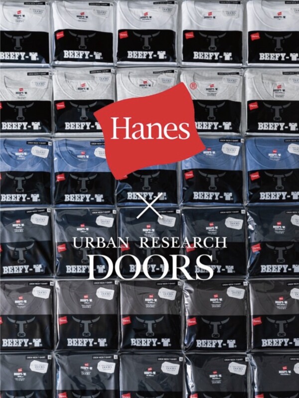 【Exclusive Item】 型から別注した"Hanes×URBAN RESEARCH DOORS BEEFY-T "が今季も登場