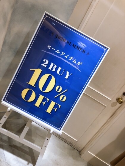 2BUY10%OFF開催しております♪