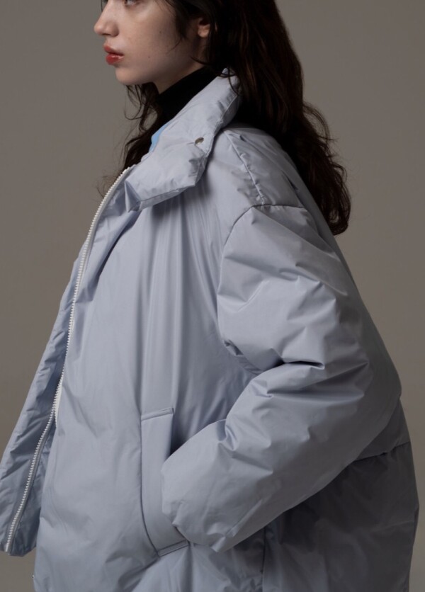 スタンドカラーショートダウン