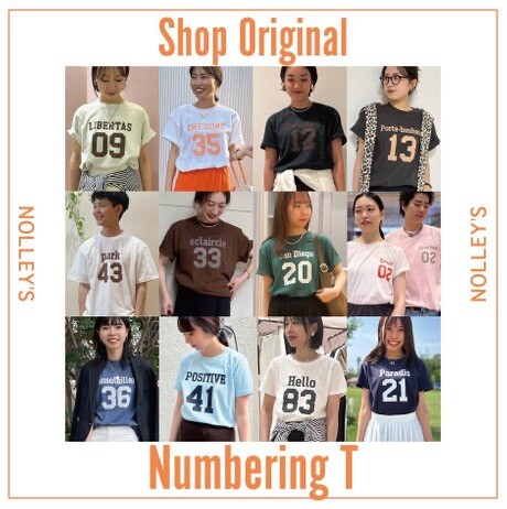 店舗別注 Numbering Tシャツ