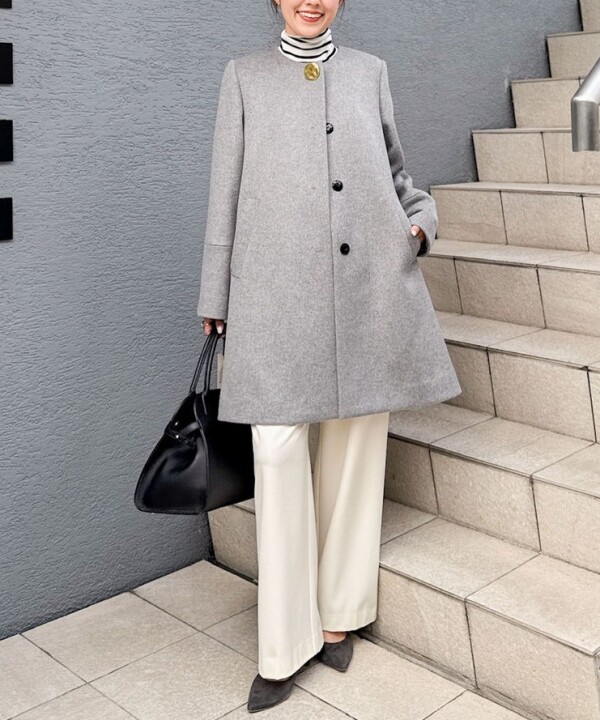 クラシカルな雰囲気のハーフコート