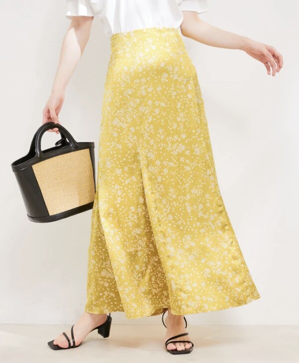 美シルエット♡Flower print skirt♡