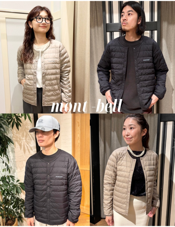 〈mont-bell〉のカラー別注インナーダウン発売スタート★